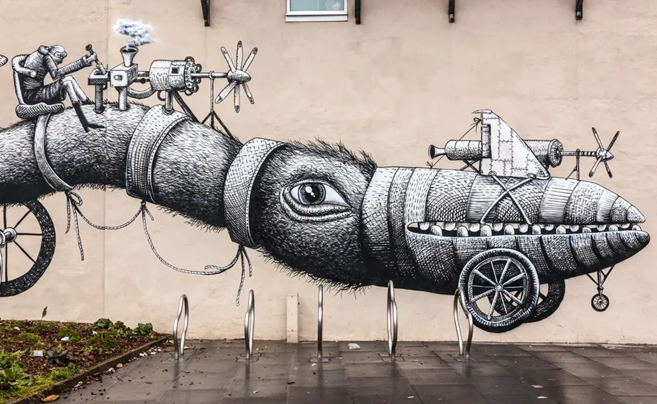 Phlegm: Master of Monochrome, Creator of Timeless Murals